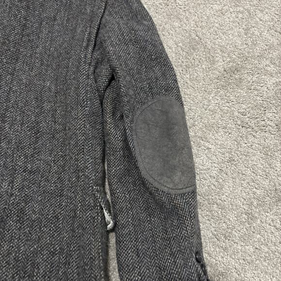 Vtg Pendleton Blazer Mens 40 Long Gray Tweed 100% Virgin Wool Elbow Patches - Picture 7 of 10